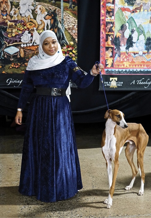 Aliya Taylor with Azawakh Dog