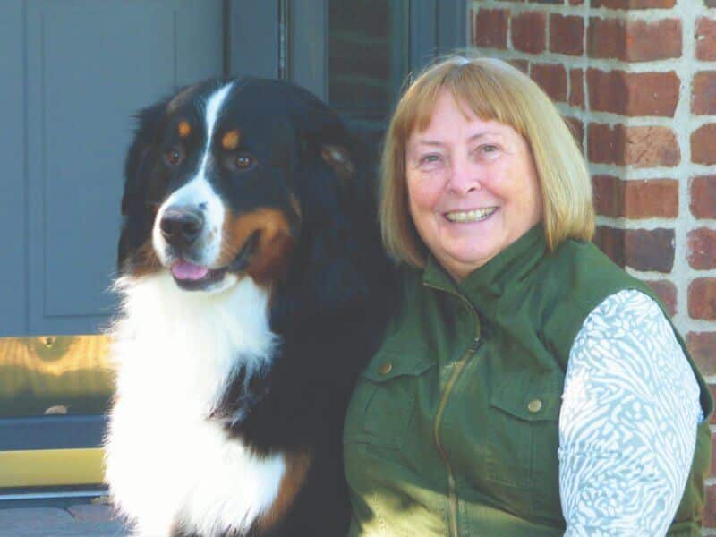 Deborah Wilkins - Working Group AKC Judge, with her Bernese Mountain dog