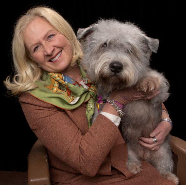 Jo Lynn with her Glen of Imaal Terrier