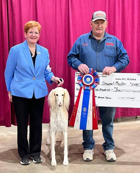 Julie Mueller, top-pointed dog in the professional handler category