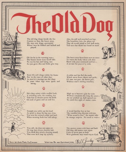 The old dog poem
