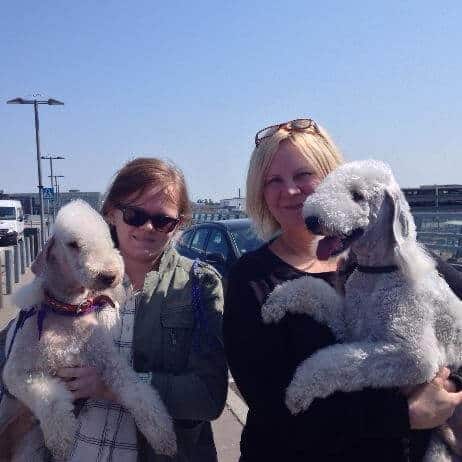 ‘Marcus’ (on the left) arrives in the United States with Patricia Erikkson and Eva Byberg.