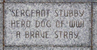 Sgt. Stubby's brick at Liberty Memorial