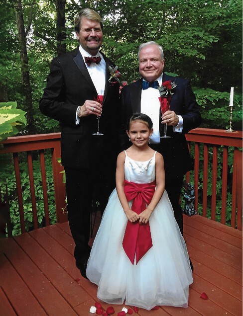 Dennis and Randy’s wedding with Jackie Beaudoin’s granddaughter, Makena