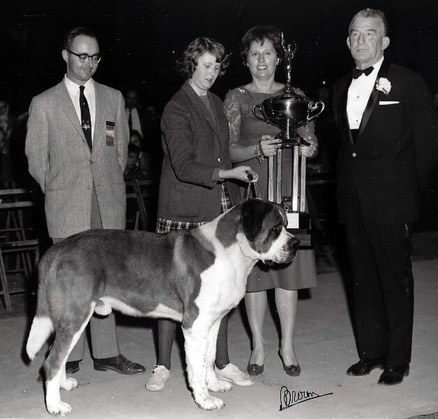 Claudia Orlandi with Bowser Waller, winning the First Company Govenor’s Foot Guard Junior Showmanship competition (1962).