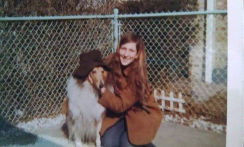 Sulie and her Collie Cindy.